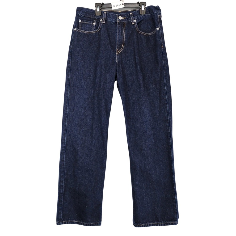 Levi's Dark Wash Straight Jeans Mens 30 Fit 32x30 Denim Workwear Classic Western